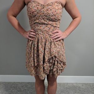 Cute strapless ruffle dress